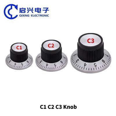 Calidad KN-19-14 Botones de reemplazo para amplificadores de volumen y tono de guitarra de plástico ABS fábrica