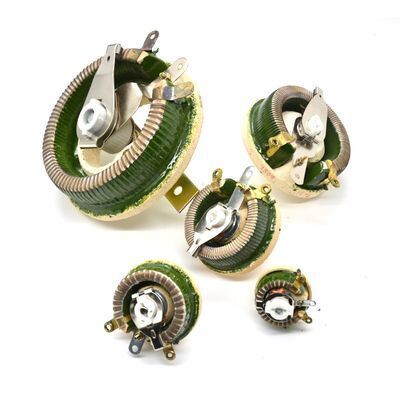 Calidad Resistencia de potencia Variable BC1 reóstato disco redondo bobinado resistencia ajustable 25W 50W 100W fábrica