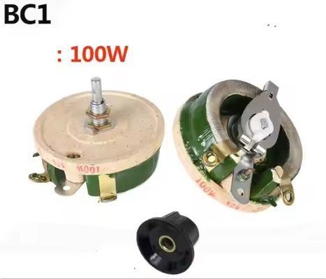 Calidad Resistencia ajustable de disco de porcelana de reóstato deslizante de alta potencia BC1 25W 50W 100W 500W fábrica