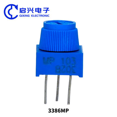 3386P-1-103 10K 1k 2k 5k 10k 20k 0.5W 1/2W PC Pins a través del agujero Trimmer Potentiometer Cermet 1 Ajuste de vuelta
