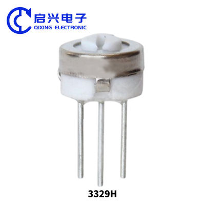 Potenciómetro de recorte de esmalte de vidrio de metal de la serie 3329 de giro único