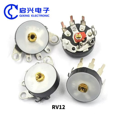 Potenciómetro de volumen de radio pie recto con interruptor B50K RV12MM B103 B10K