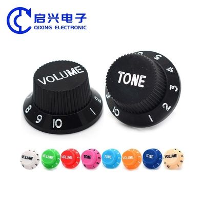 Control de velocidad de la guitarra eléctrica personalizado Volumen y botones de tono Montaje de superficie