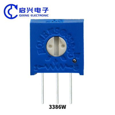 Potenciómetro de giro único de la serie 3386 10k Ohms Resiste el voltaje 500V