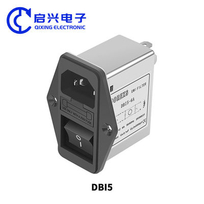 DBI5 Filtro de alimentación de toma de corriente IEC con fusible y interruptor 1A-10A Filtro de línea EMI