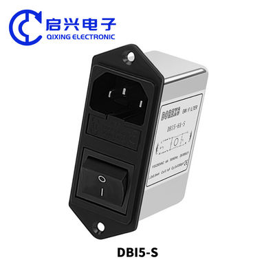 Filtros de ruido de línea eléctrica DBI5-S EMI con fusible tipo de toma IEC