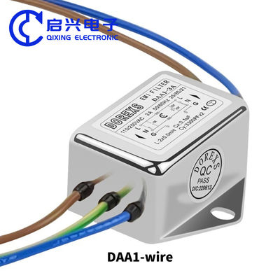 DAA1 10A EMI filtro línea de alimentación EMI filtro de ruido Fabricante de fase única AC 110VAC-250VAC 3A 6A 10A Emi filtro 16a