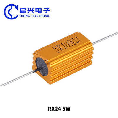 Resistor de cuerda de alambre 5W 100ohm con cáscara de aluminio de oro