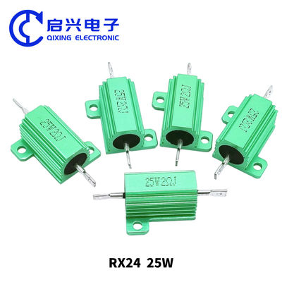 Resistente de cuerda de alambre de alta potencia 50w Resistente de caja de aluminio de metal verde