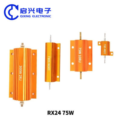 Resistor de cuerda de alambre de alta potencia 250W con cáscara de aluminio dorado