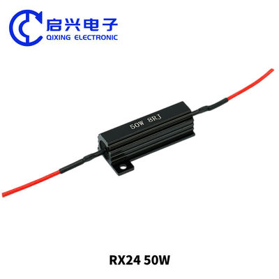 RXG24 Resistor de frenado de herida de alambre de 50 W con carcasa de aluminio negro
