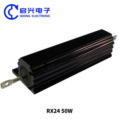RX24 carcasa de aluminio negro 50W resistor de freno de herida de alambre