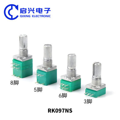 RK097NS Interruptor de potencialidad rotativo de eje F único B10K B20K B50K B100K