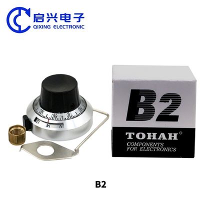 B2 46 mm 6.35 mm 15 vueltas 10 vueltas 7276 3590 534 potencialómetro con botón de marcado preciso sombrero bloqueable