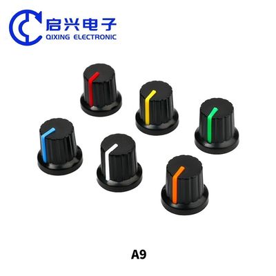 Botones de control de potencia del eje de 6 mm de diámetro para guitarra eléctrica