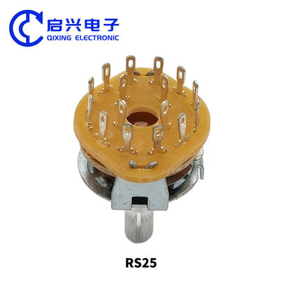 5Pin 1P4T 1 Pole Rotary Switches 4 Selector de posición Switch 2Pcs RS25 1 * 4