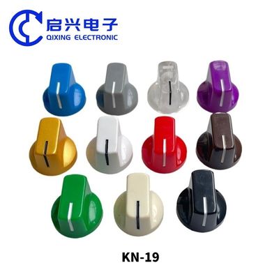 KN-19-14 Botones de reemplazo para amplificadores de volumen y tono de guitarra de plástico ABS