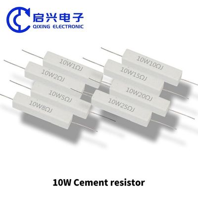 Resistor de cuerda por cable de alta potencia 5W 10W 20W 100W 47 50 100 ohm Resistor de cemento cerámico