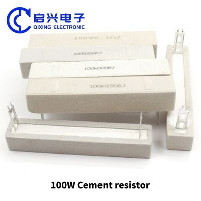 China fábrica Resistor 1W 2W 3W 5W 11W 15W 17W 20W 25W cerámica Resistor de cemento Resistores de cemento