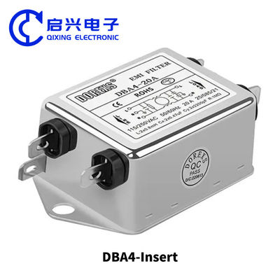 Filtro de energía EMI de fase única 220V Serie DBA4 Corriente 20A-30A