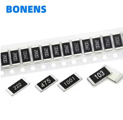 Resistente de chip de película gruesa SMD 0201 0402 0603 0805 1206 1210 2512 1812 2010 2512 0R-1R-10M 1% 5% Resistente SMD