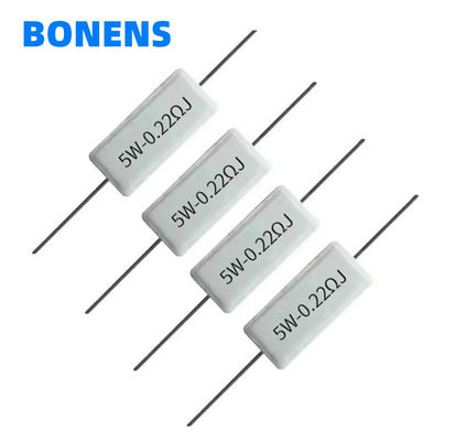 SQP Resistor de cemento cerámico de alta potencia 0.22 Ohm 5 Watt Resistor 0.2R 0.22R 0.24R 0.25R 0.27R 0.3R