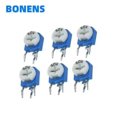 WH06 Potenciómetros de recortador 100R-1M RM065 Resistor ajustable 0.1w Recortador vertical B50k Potenciómetro deslizante de 9 mm