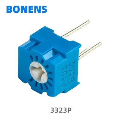 3323P Un solo giro Trimmer de vidrio de vidrio de vidrio de metal Potenciómetro 5k Resistor ajustable de precisión