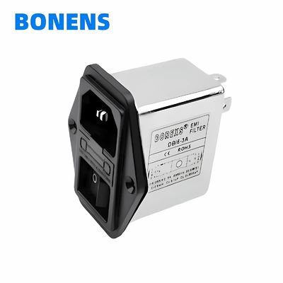 Filtro de ruido Dbi6 Emc Emi con fusible y interruptor Filtro de paso bajo 220v Filtro de ruido ampliamente utilizado 1a 3a 6a 10a