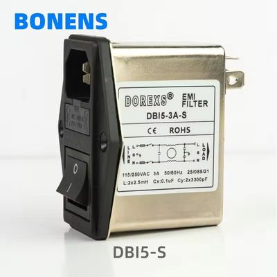 Filtro EMI DBI5-S con doble fusible y interruptor para compras al por mayor y pedido mínimo bajo