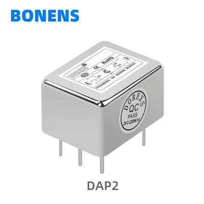 DAP2 1A 3A 6A 10A montaje de PCB de fase única EMI filtro de potencia EMC filtros de EMI montaje de PCB filtro de ruido para amplificador