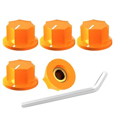 MXR estilo botón flautado Pedal de guitarra botón agujereado eje 6,35 mm Diámetro del agujero del eje Potenciómetro O.D.20 mm Accesos electrónicos