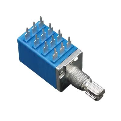 Potenciómetro de 4 bandas de 9 mm de 12 pines con luz LED de atenuación Potenciómetro rotativo