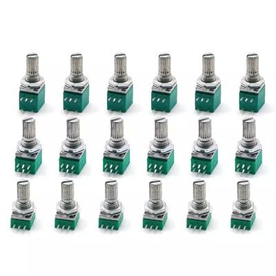 RK097N 15mm Manilla 3 5 6 Pin Potenciómetro sellado de eje de audio para ajuste del amplificador de audio