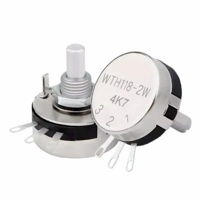 WTH118 2W100K ohm Máquina de soldadura con película de carbono de giro único Potenciómetro de regulación