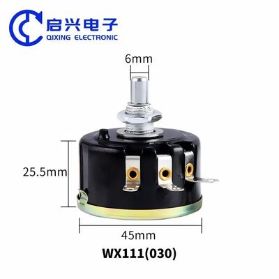 WX111 ((030) 4K7 4.7K Ohm 3W ajustable Potenciómetro de cuerda por cable de giro único