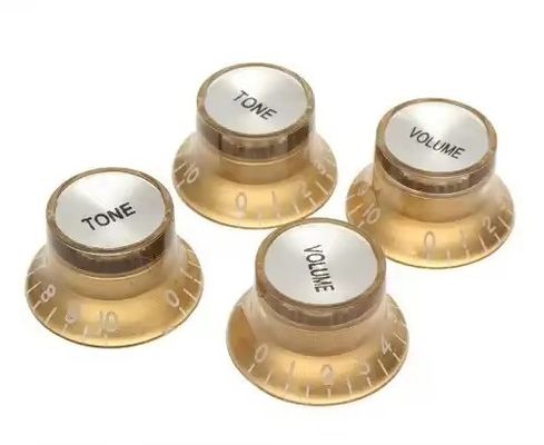 Venta en línea de mando de guitarra reflector estilo sombrero mando de velocidad Volumen/ control de tono mando de guitarra
