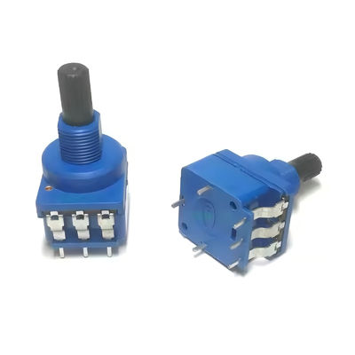 WH116AK serie 10A Alta corriente del eje de plástico de larga duración Potentiómetro rotativo Potentiómetro a prueba de polvo para oscurecedor