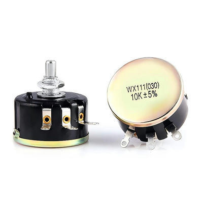 WX111 4K7 Potenciómetro de heridas de alambre de giro único Resistencia ajustable Potenciómetro de 1W