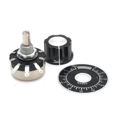Potenciómetro de heridas de alambre de giro único de precisión WX110 WX010 1W 470 Euro 1K 2K2 4K7 10K 22K