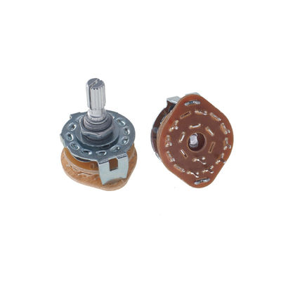 Interruptores eléctricos rotativos de rendimiento con ángulo de rotación N/A y corriente DC30V 0.3A max.