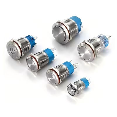 Campanilla a prueba de agua 12/16/19/22mm Cerradura con botón de presión de metal negro con logotipo personalizable y auto-reajuste