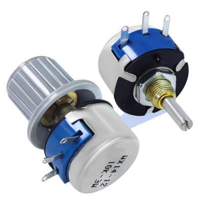 Resistor ajustable de una sola vuelta con potencialómetro de cuerda de alambre wx14-12 3w 2k21k 2k2 3k3 4k7 20k 10k 22k 100r 470r