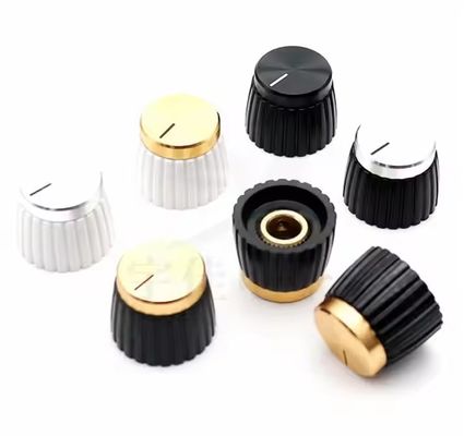 Amplificador de audio botón de tono oro plata botón de marshall de aluminio