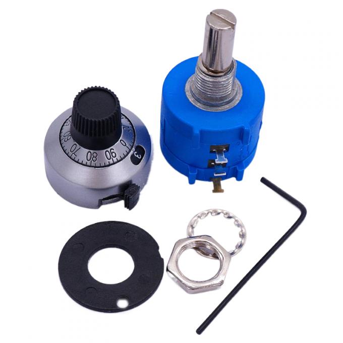 Los huesos wxd3590 10 Vueltas 5k 10k 20k 50k 100K Potenciómetro de retorno de primavera 2