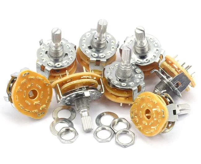 10 Durabilidad Interruptores de selector rotativo para un ángulo de rotación suave 0