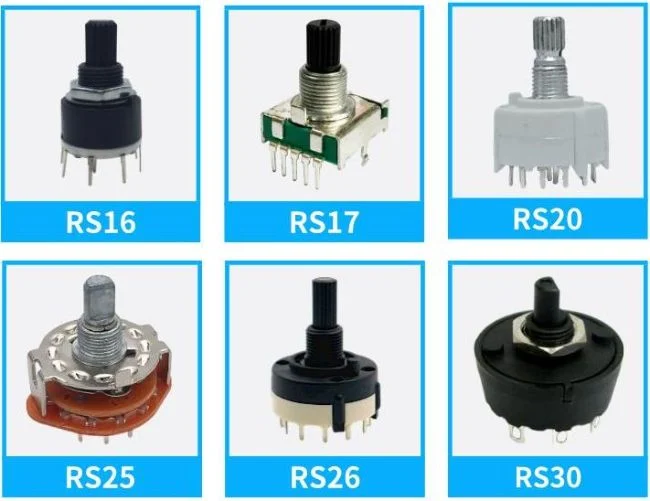 10 Durabilidad Interruptores de selector rotativo para un ángulo de rotación suave 10