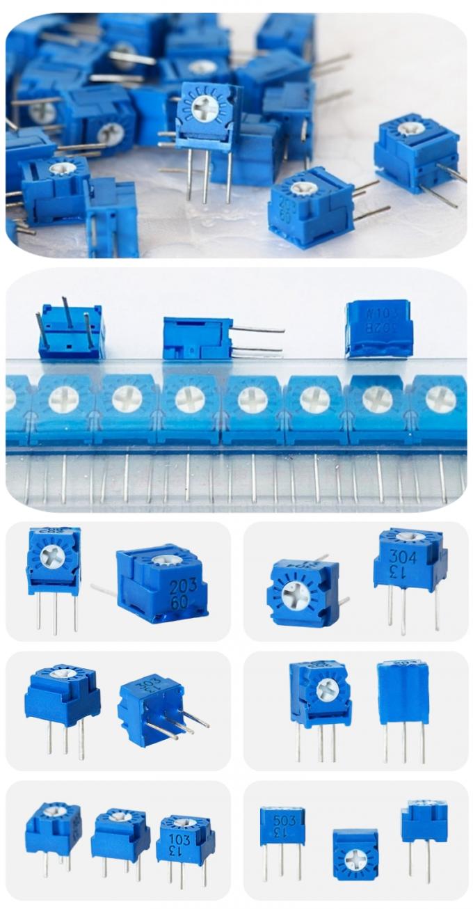 3323 Serie Potenciómetro de corte de vidrio de vidrio de metal de giro único 3323s 2