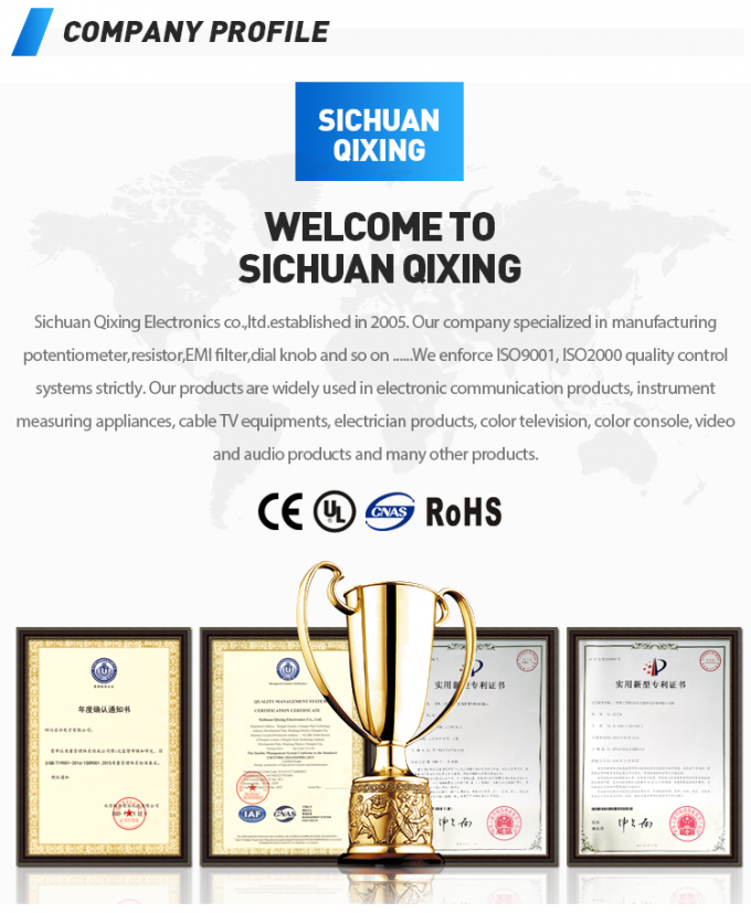 Accesorio electrónico de aluminio sólido Potenciómetro botón de control de volumen 10