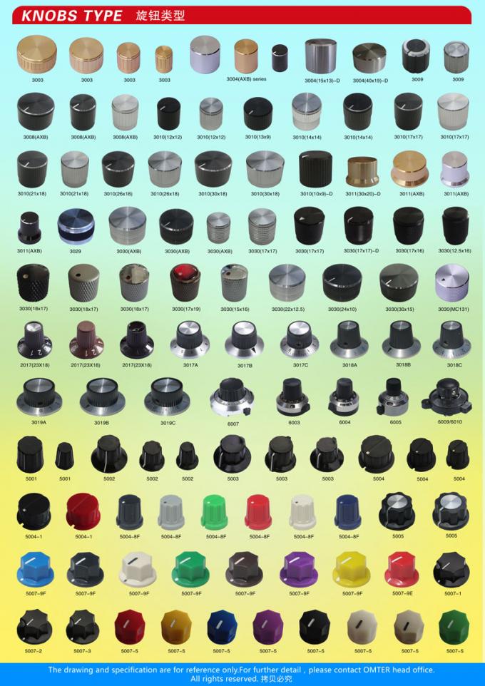 AG1 D Eje 15X16mm Botones de potenciales de plástico Varios tipos Accesorios electrónicos 9